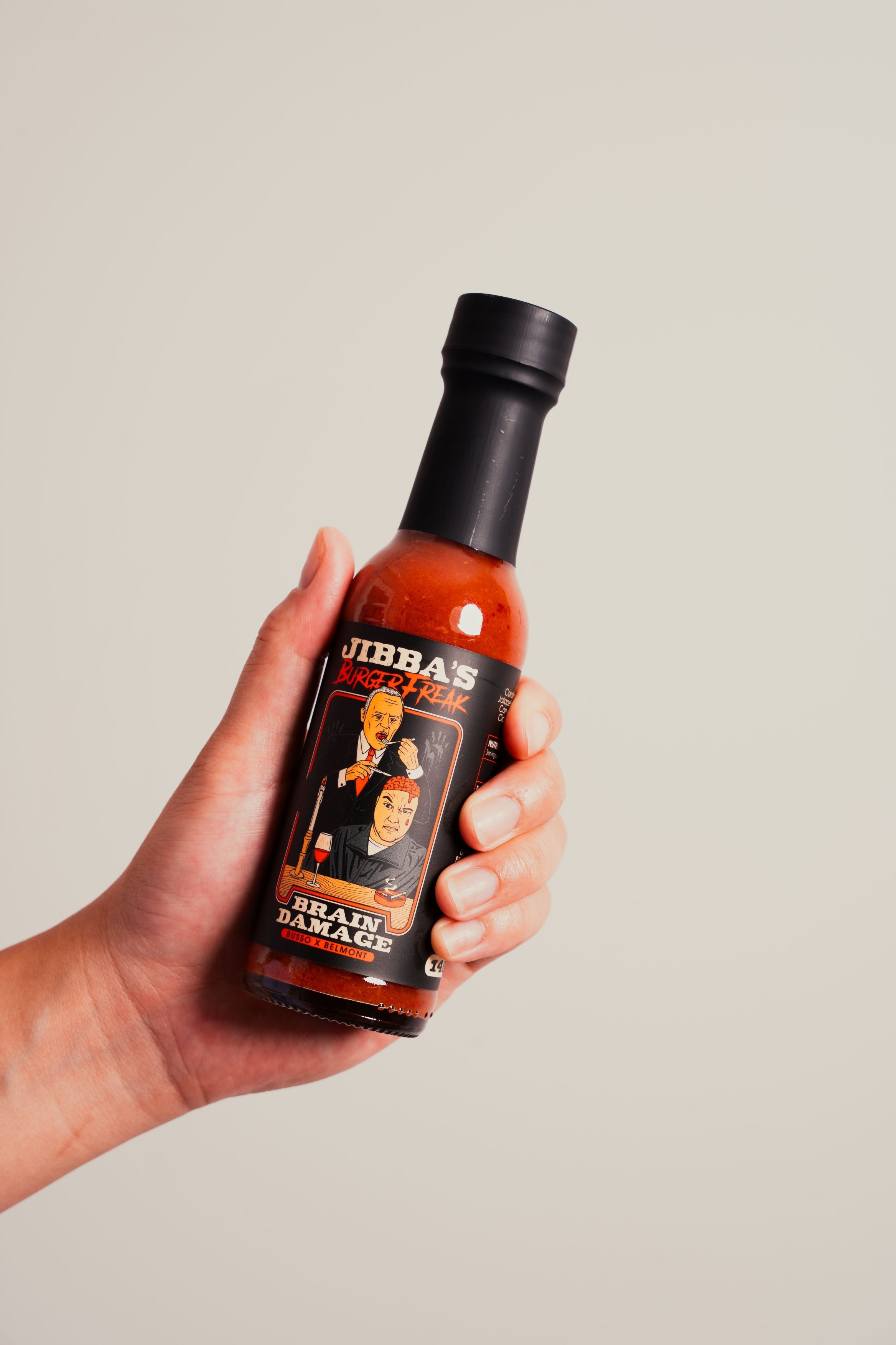 Jibba's Brain Damage, the hottest sauce in the range
